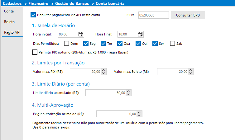 Pagamento via API Bancária — Banco do Brasil, Sicoob e Inter