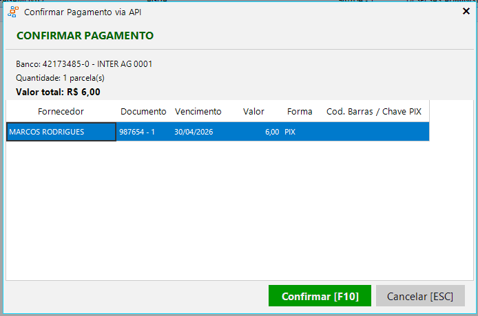 Pagamento via API Bancária — Banco do Brasil, Sicoob e Inter