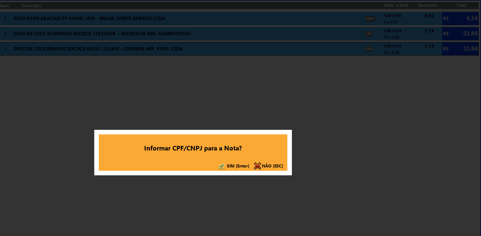 NFe no PDV